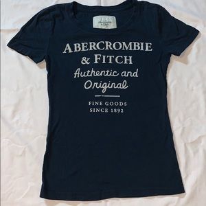 A navy and white classic graphic tee